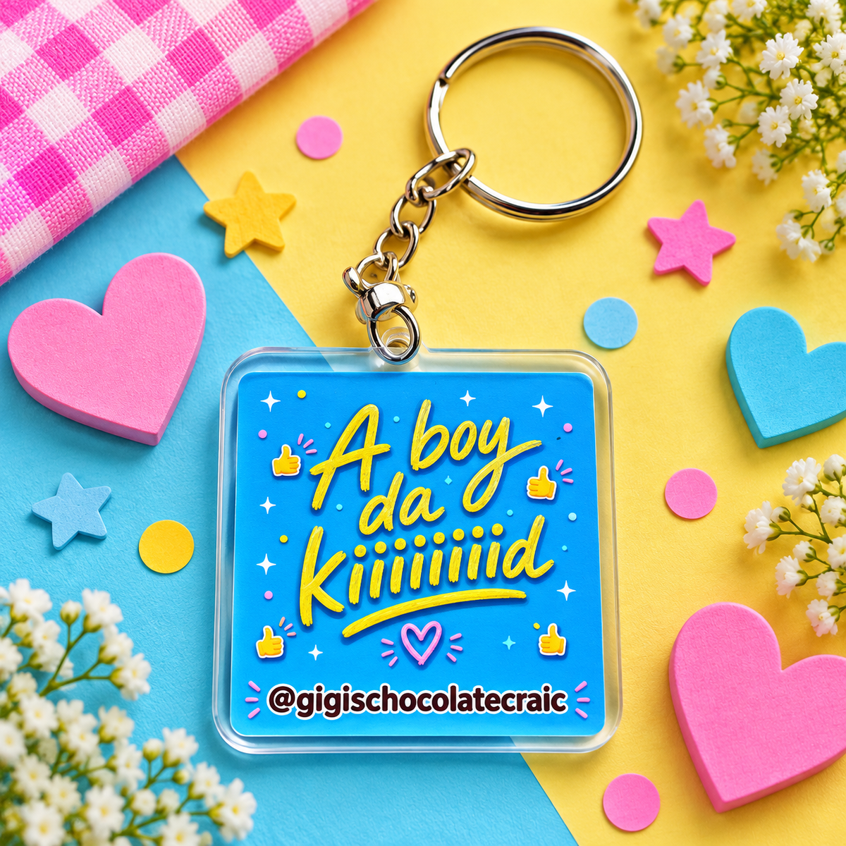 Limerick Slogan Keyrings | Funny Limerick Gift | Gigi's Treaty Treats