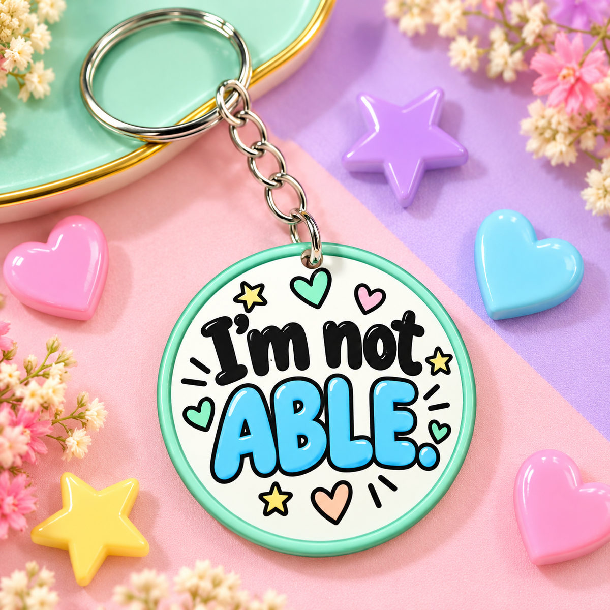 Limerick Slogan Keyrings | Funny Limerick Gift | Gigi's Treaty Treats