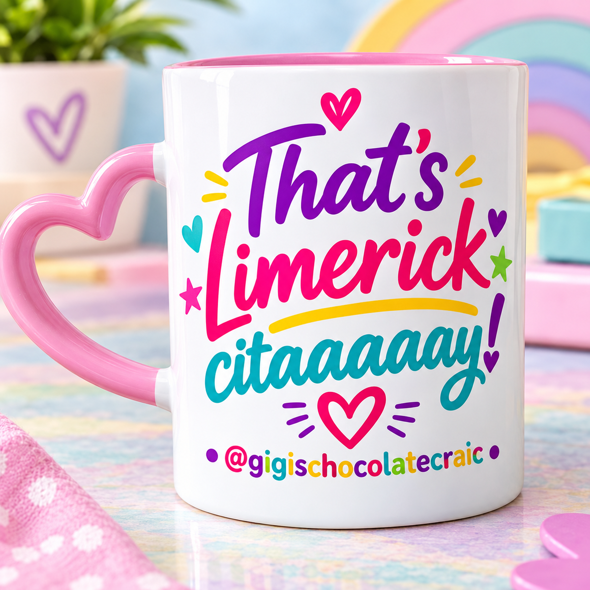 Limerick Slang Mugs | Funny Irish Gift | Gigi's Treaty Treats